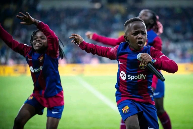 Masaka Kids yasusurukije abitabiriye umukino wa FC Barcelone na Valencia