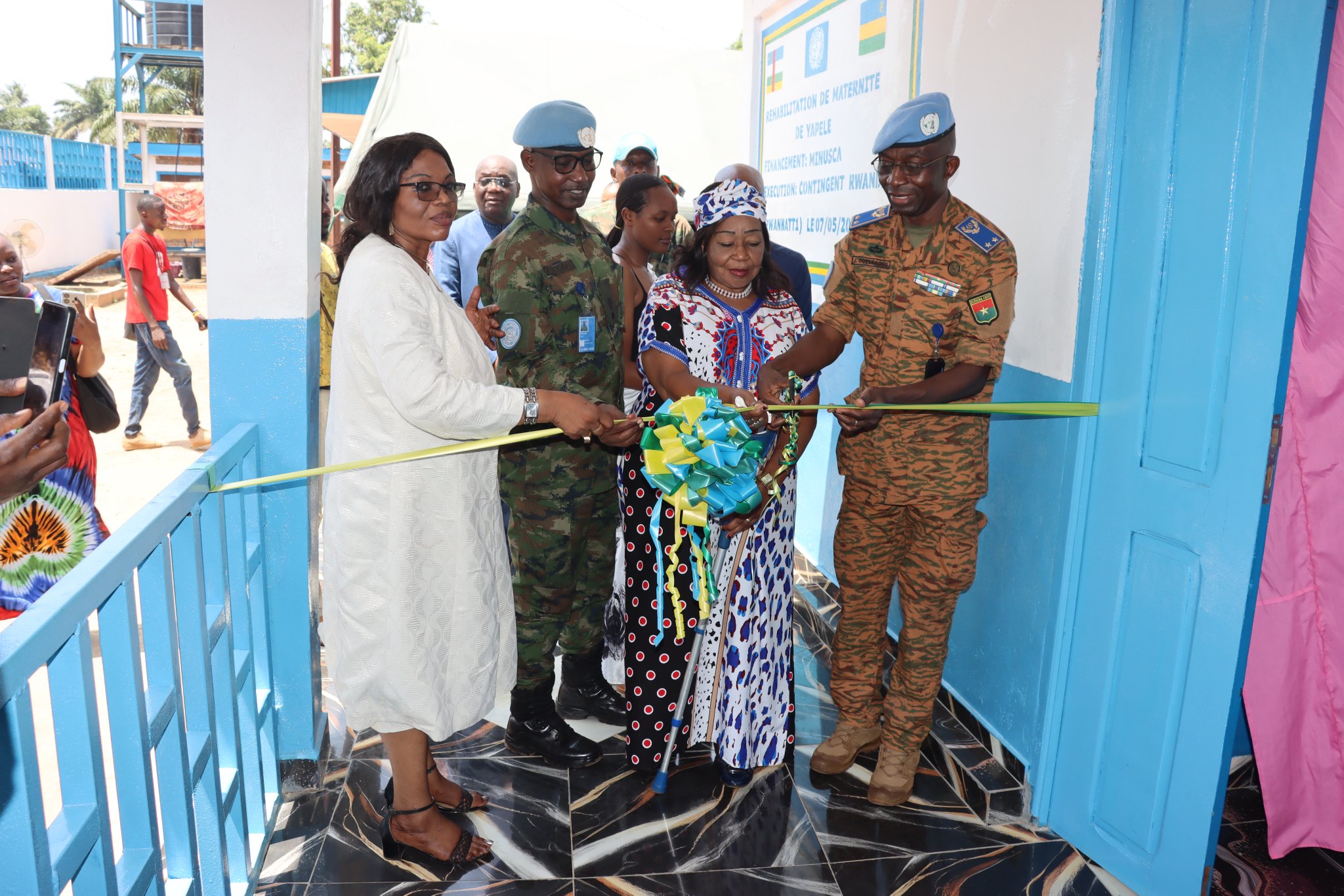 CAR: Ingabo z’u Rwanda zashimiwe kuvugurura inzu y’ababyeyi 