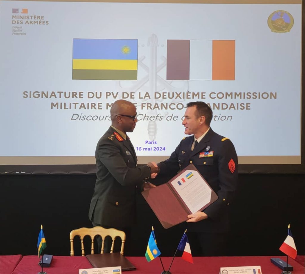 U Rwanda n’u Bufaransa byemeje imirongo iyobora ubufatanye mu bya Gisirikare