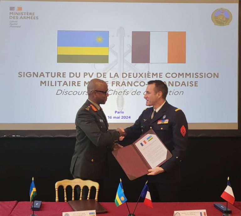 U Rwanda n’u Bufaransa byemeje imirongo iyobora ubufatanye mu bya Gisirikare