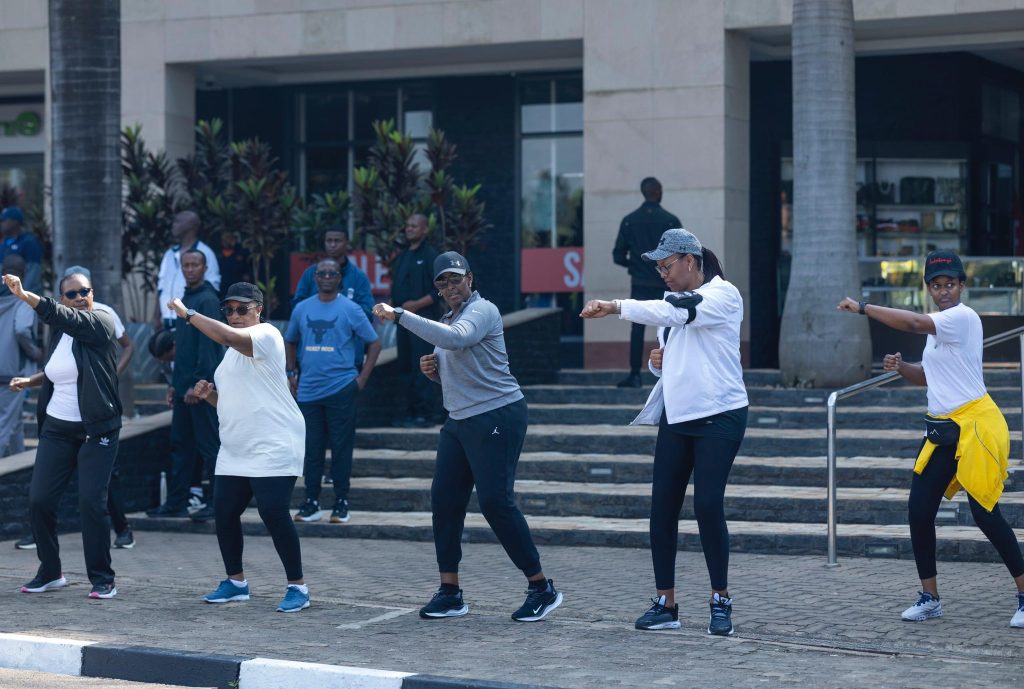 Jeannette Kagame yifatanyije n’abagore b’i Kigali muri Siporo Rusange