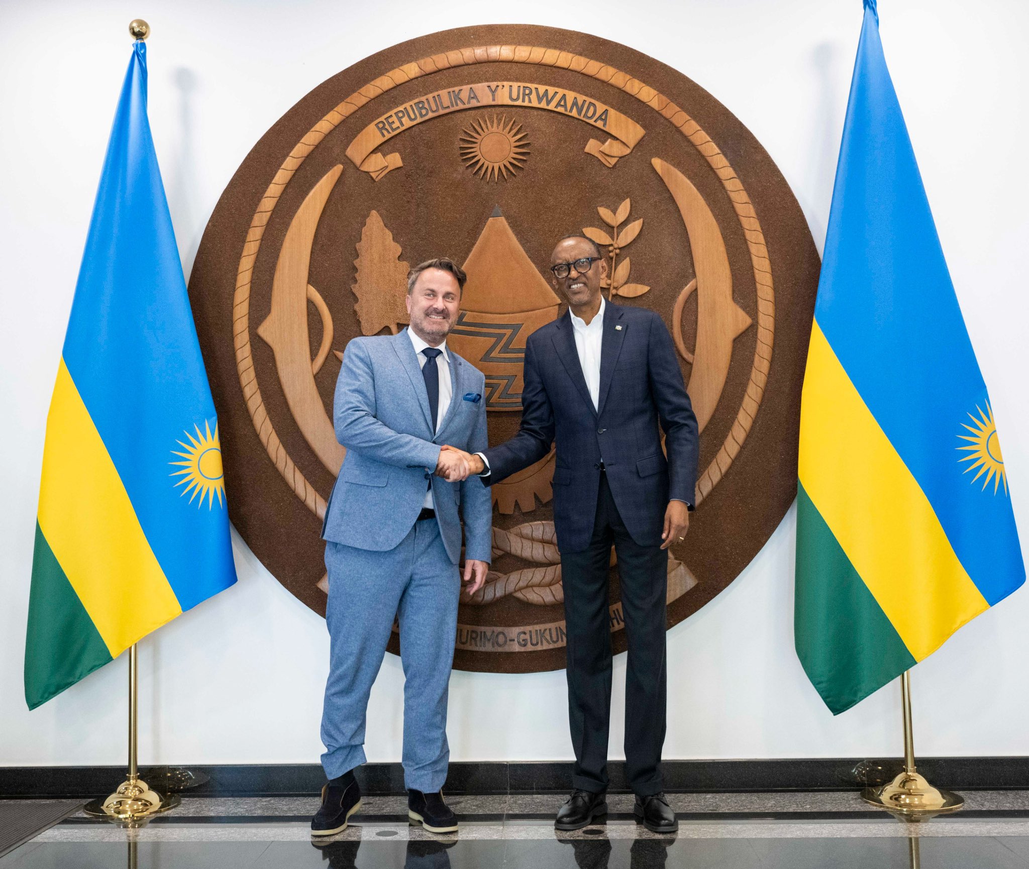 Perezida Kagame yakiriye Xavier Bettel, Minisitiri w’Intebe wungirije wa Luxembourg