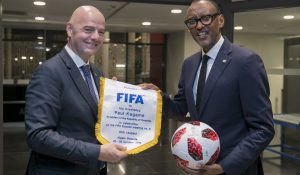 Perezida wa FIFA Infantino yashimiye Perezida Kagame uteza imbere umupira w’amaguru