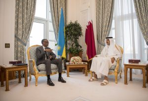 Emir wa Qatar Sheikh Tamim yashimiye Perezida Kagame wongeye gutorerwa kuyobora u Rwanda