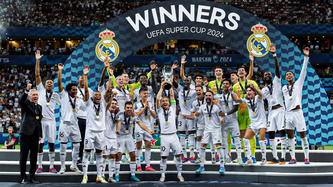 Real Madrid yegukanye UEFA Super Cup 