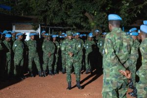 Maj. Gen. Nyakarundi yashimye umusanzu w’Ingabo z’u Rwanda muri Santarafurika&nbsp;