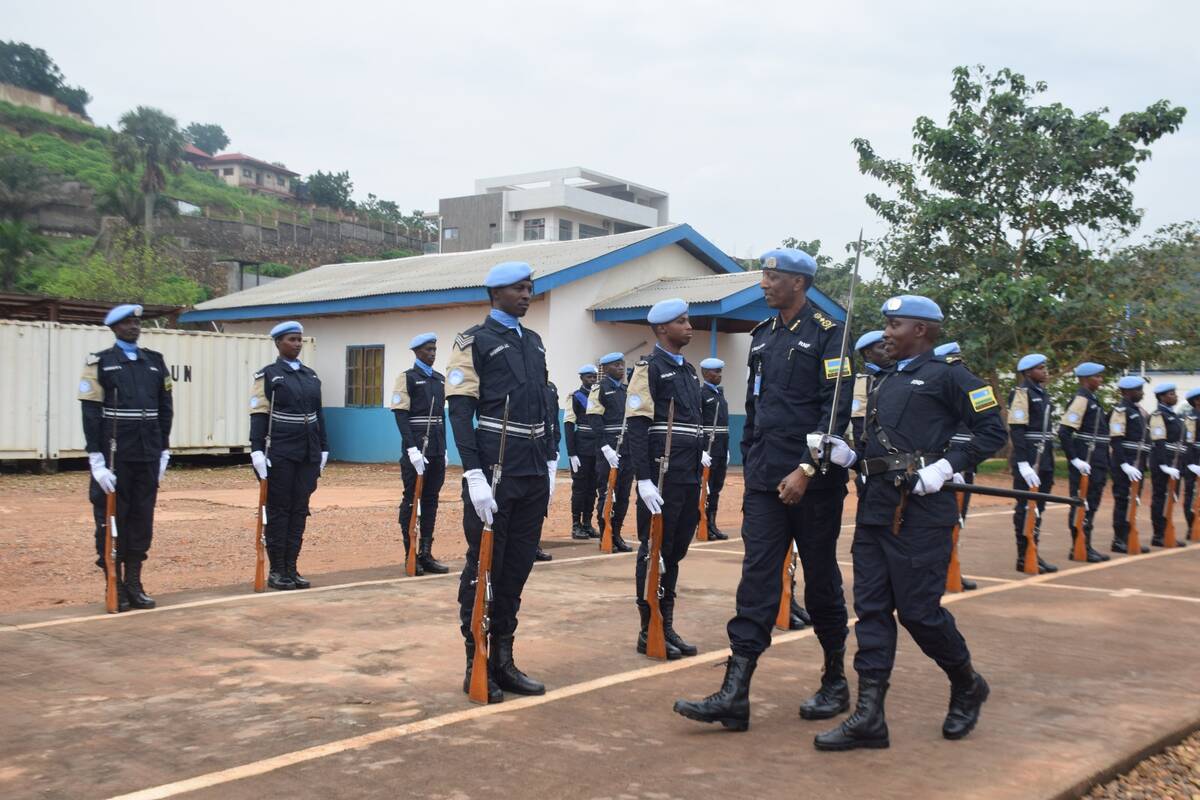 MINUSCA yashimye umuhate n’ubwitange by’abapolisi b’u Rwanda 