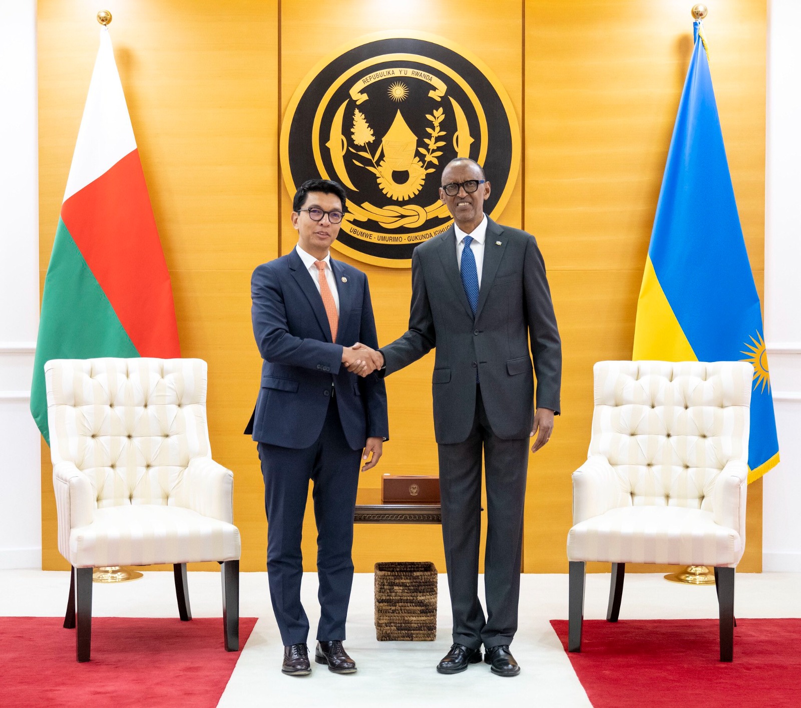 Perezida wa Madagascar n’uwa Seychelles bazitabira irahira rya Perezida Kagame