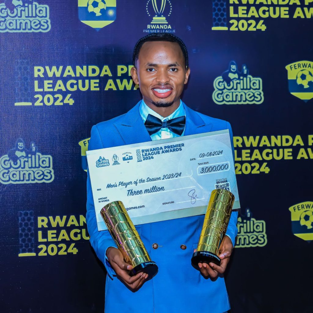 Muhire Kevin yatowe nk’umukinnyi wahize abandi muri shampiyona y’u Rwanda 2023/24