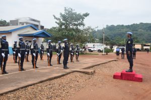 Umuyobozi wa Polisi ya MINUSCA yasuye abapolisi b’u Rwanda bari mu butumwa