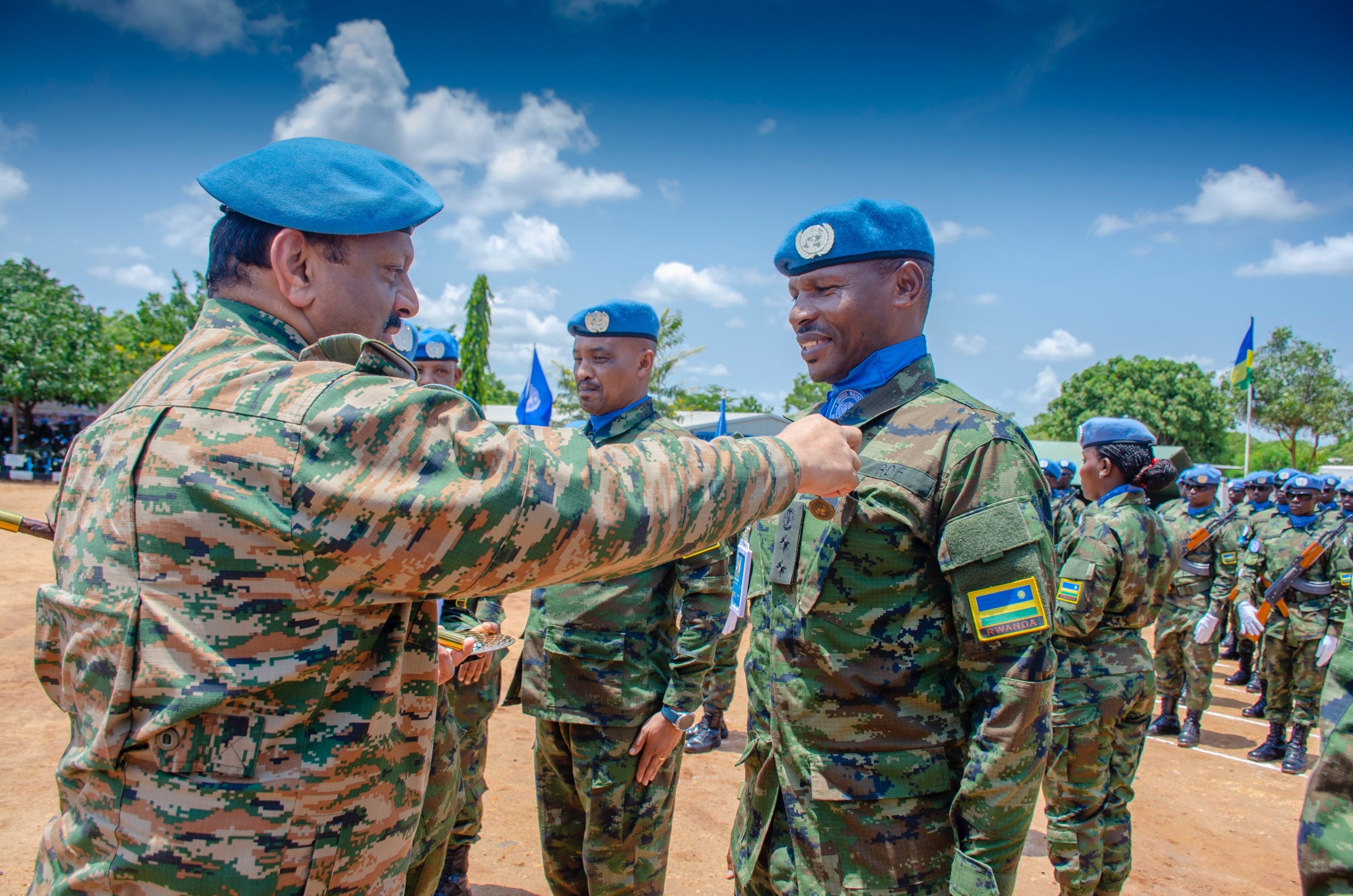 Sudani y’Epfo: Ingabo z’u Rwanda zambitswe imidali y’ishimwe