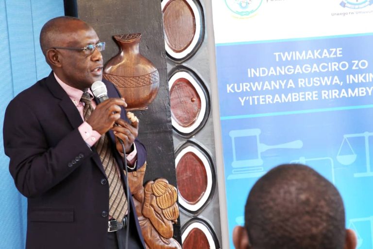 Hakumirwa hakanarwanywa ruswa mbere y’uko habaho guhana_ Hon Mukama