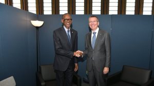 Perezida Kagame ategerejwe mu ruzinduko rwa mbere muri Latvia&nbsp;