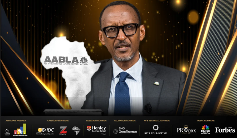 Perezida Kagame yahawe igihembo cy’Umunyafurika mwiza w’Umwaka wa 2024