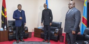 Perezida w’Angola yaganiriye na Perezida Kagame na Tshisekedi