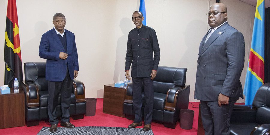 Perezida w’Angola yaganiriye na Perezida Kagame na Tshisekedi