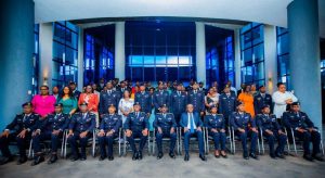 Minisitiri Dr Biruta yasezeye mu cyubahiro abapolisi 154 bagiye mu kiruhuko cy’izabukuru