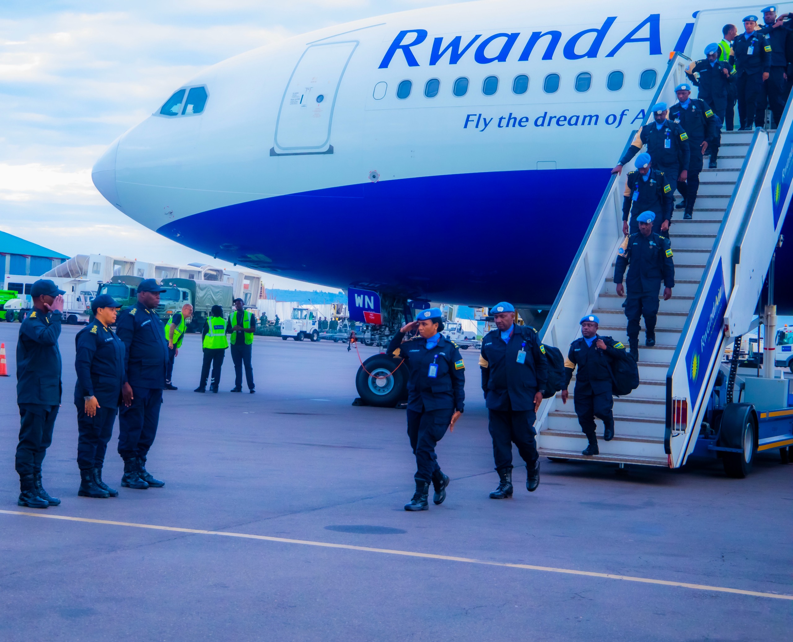 U Rwanda rwasimbuje Abapolisi mu butumwa bw’amahoro muri Santrafurika
