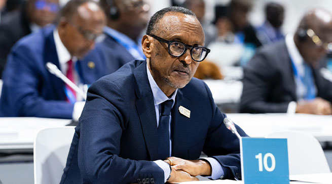 Perezida Kagame yavuze ku cyafasha guhangana n’imihindagurikire y’ibihe