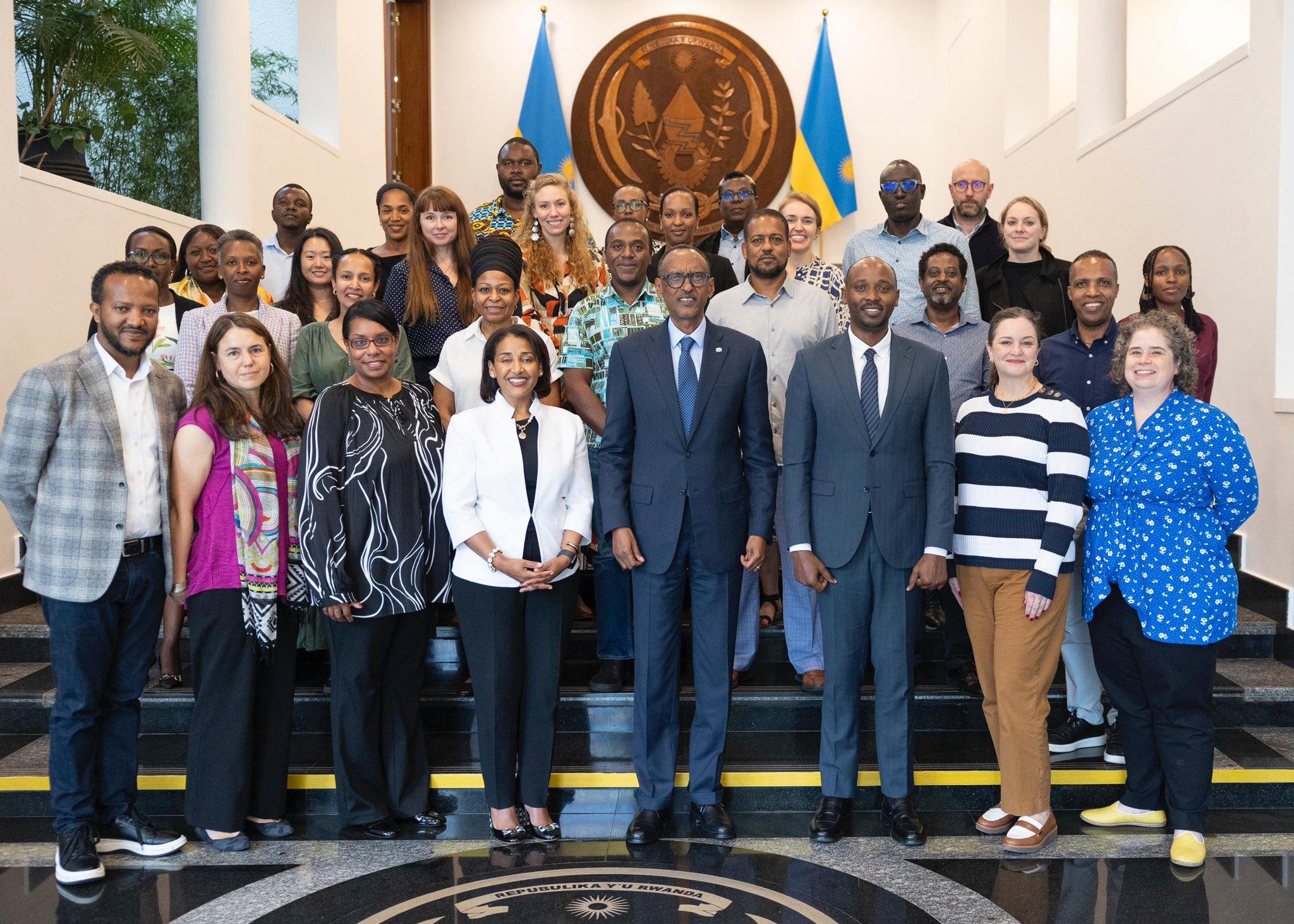 Perezida Kagame yakiriye itsinda ry’Umuryango Susan Thompson Buffett Foundation