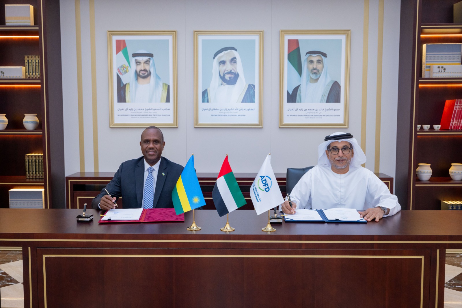 U Rwanda rwasinye amasezerano n’Ikigega cya UAE asaga miliyari 34 Frw