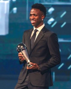 Vinicius Jr yegukanye igihembo cy’umukinnyi mwiza wa FIFA