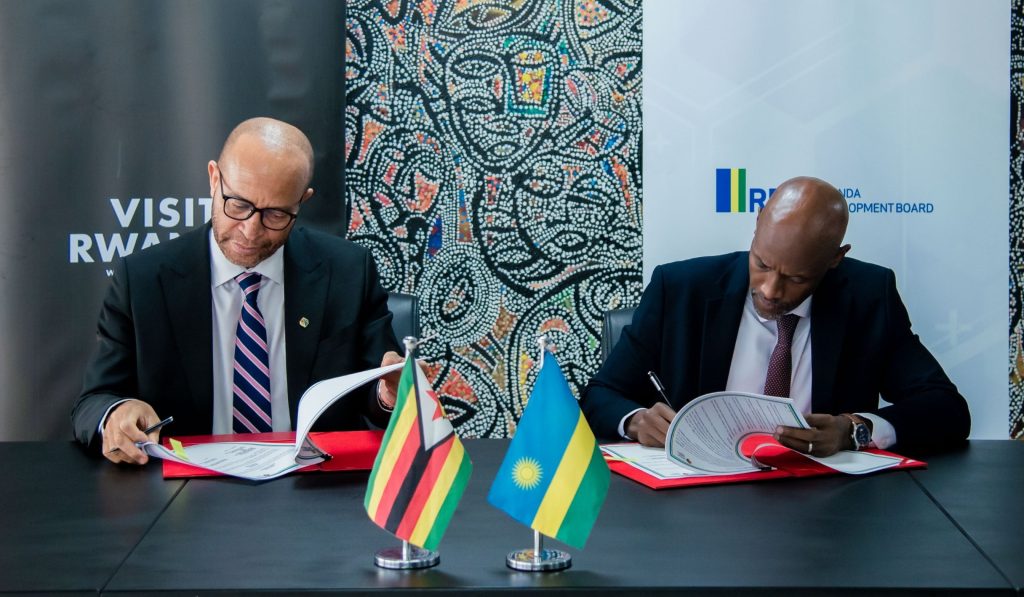 U Rwanda na Zimbabwe byongereye amasezerano yihutisha iterambere ry’ubukungu