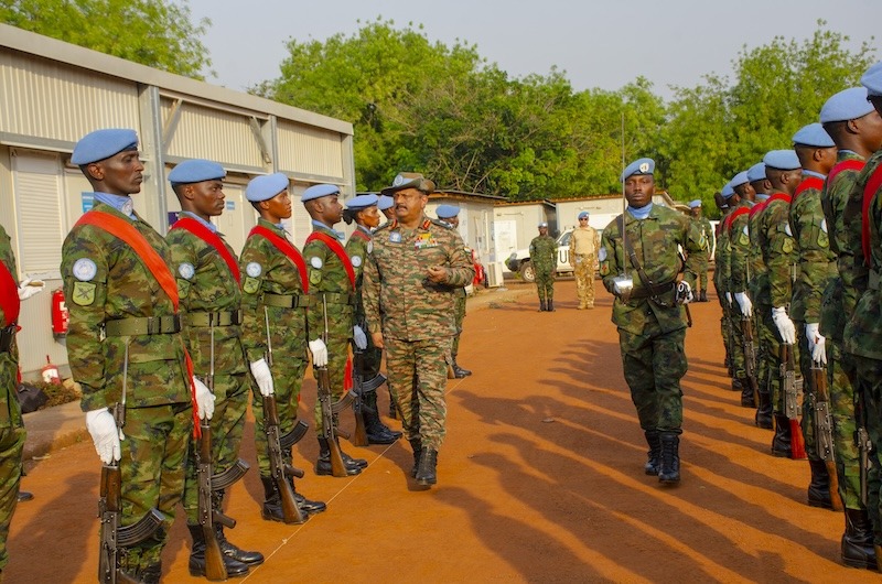 Sudani y’Epfo: Umuyobozi w’ingabo ziri muri UNMISS yasuye Ingabo z’u Rwanda