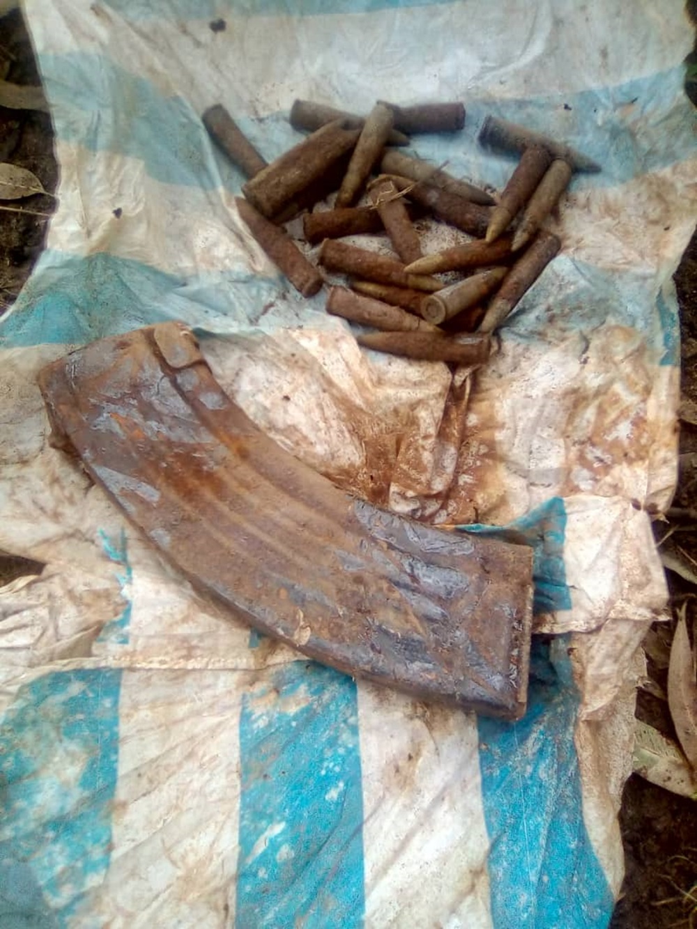 Nyamasheke: Umuturage wacaga imirwanyasuri mu isambu ye yabonye magazine irimo amasasu