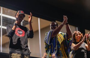 Imbere ya Perezida Kagame, John Legend yataramiye Abanyarwanda baramwishimira