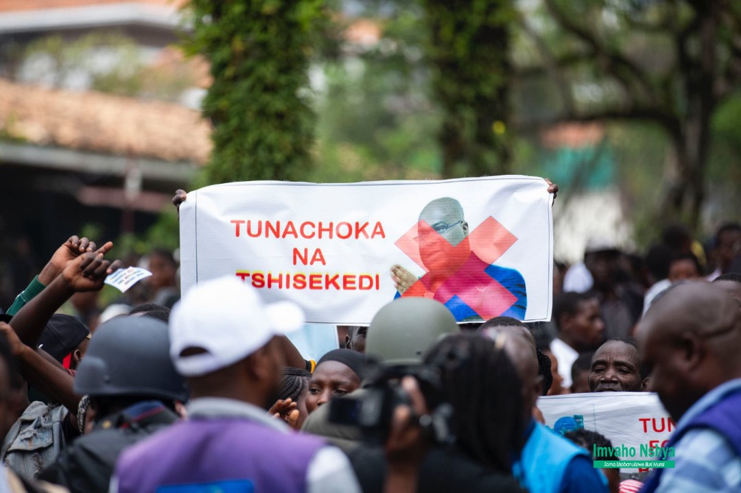 Goma: Abanye-Congo bamaganye ubutegetsi bwa Perezida Tshisekedi