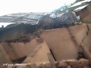 Nyamasheke: Imvura ivanze n’umuyaga mwinshi yashenye inzu 24