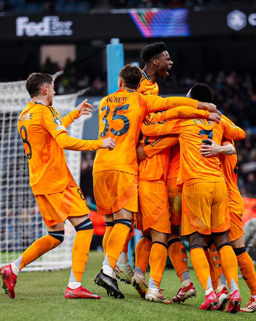 UEFA Champions League: Real Madrid yigaranzuye Manchester City (Amafoto)