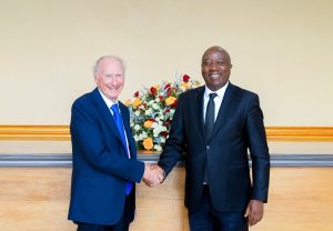 Dr. Ngirente yakiriye Lord Irvine Laidlaw nyirumushinga Shema Power Lake Kivu