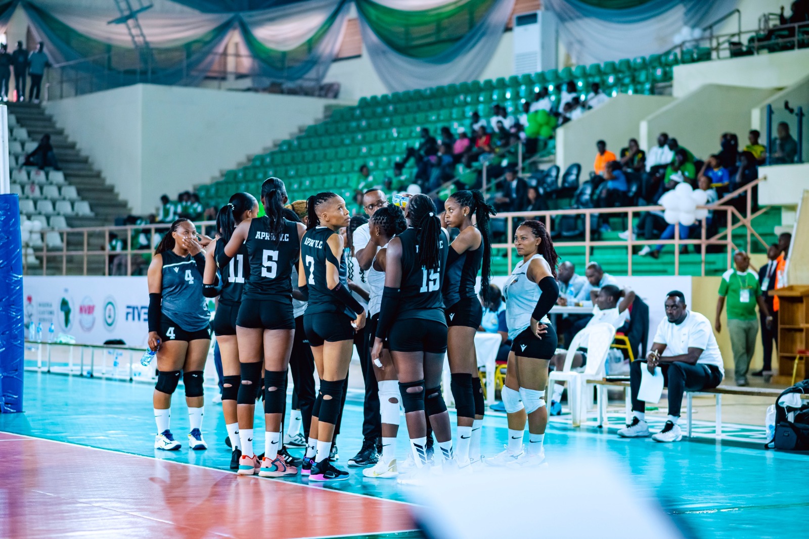 Volleyball: APR y’Abagore yatangiye neza imikino Nyafurika (Amafoto)