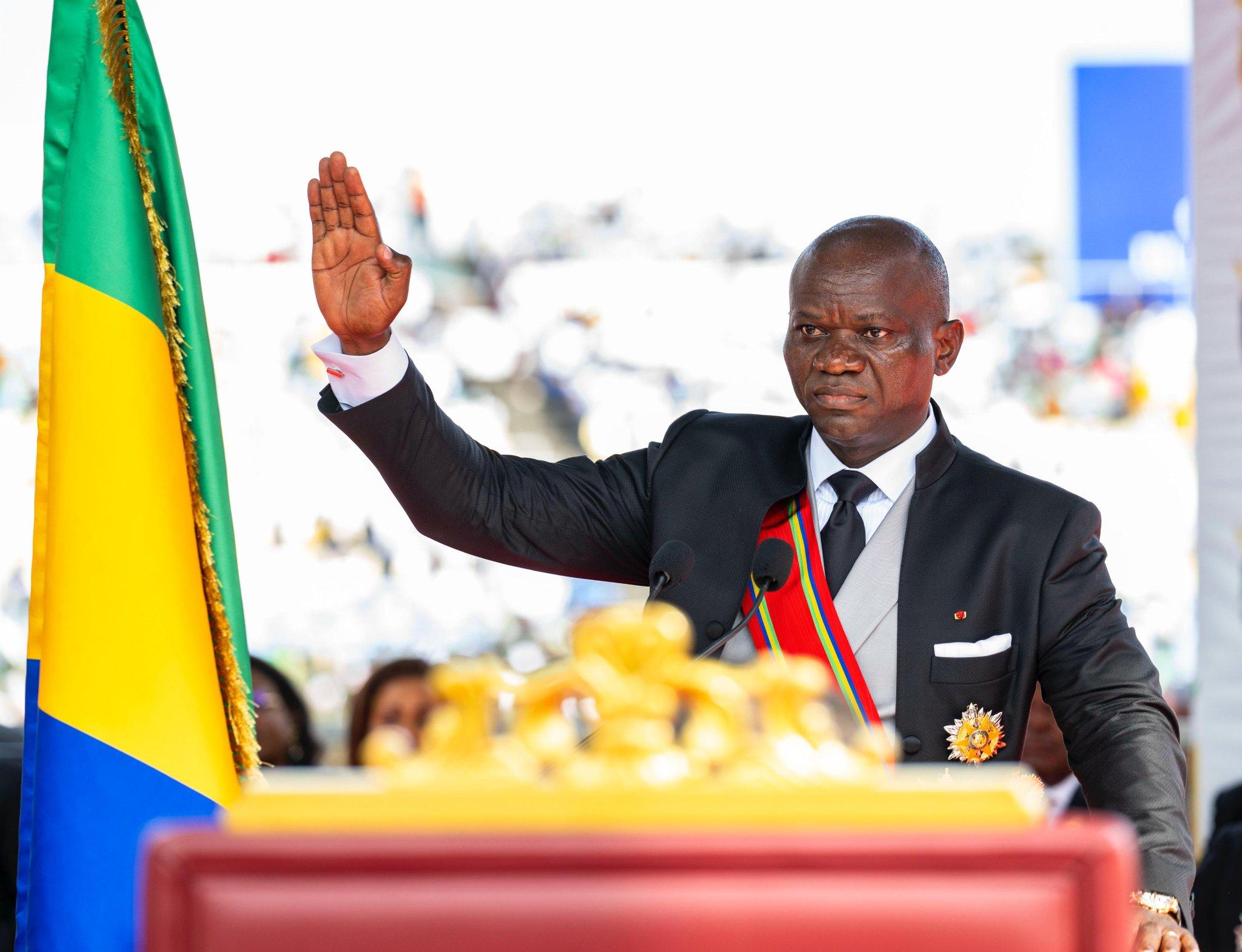 Gabon: Perezida Nguema yarahiye anizeza guteza imbere umutungo kamere