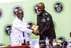 CG Murenzi yakiriye Umuyobozi wungirije w’Urukiko rw’Ikirenga muri Namibia