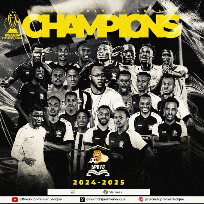 APR FC yegukanye shampiyona 2024-2025
