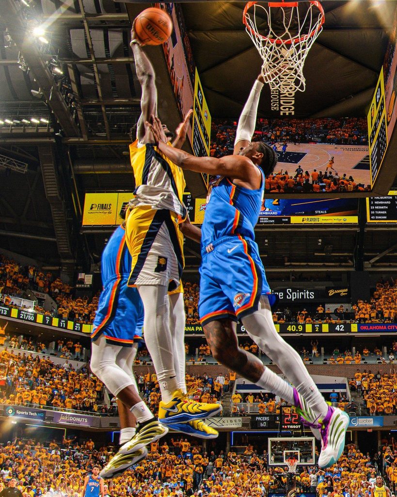 NBA: Indiana Pacers yatsinze Oklahoma, iyibuza Igikombe cya Shampiyona