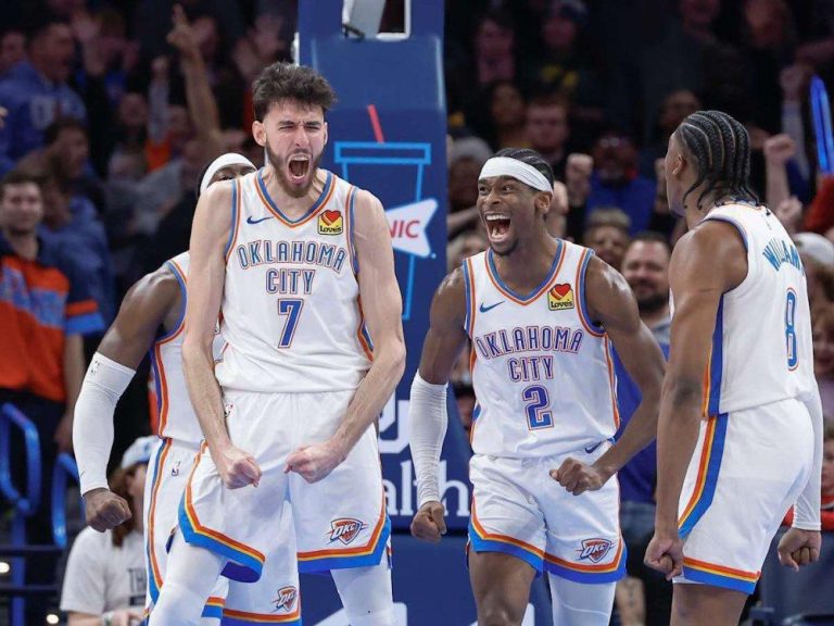 NBA: Oklahoma City Thunder yatangiye gukoza imitwe y’intoki ku Gikombe cya shampiyona