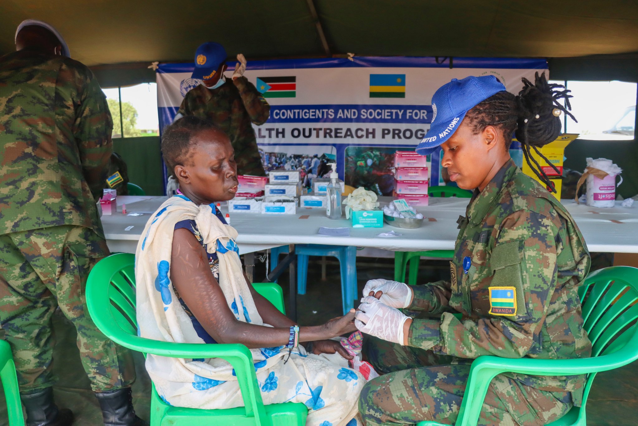 Sudani y’Epfo: Ingabo z’u Rwanda zavuye abaturage basaga 500