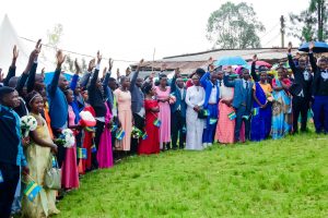 Muhanga: Imiryango 100 yasezeranye mu mategeko abayigize bisubiza agaciro