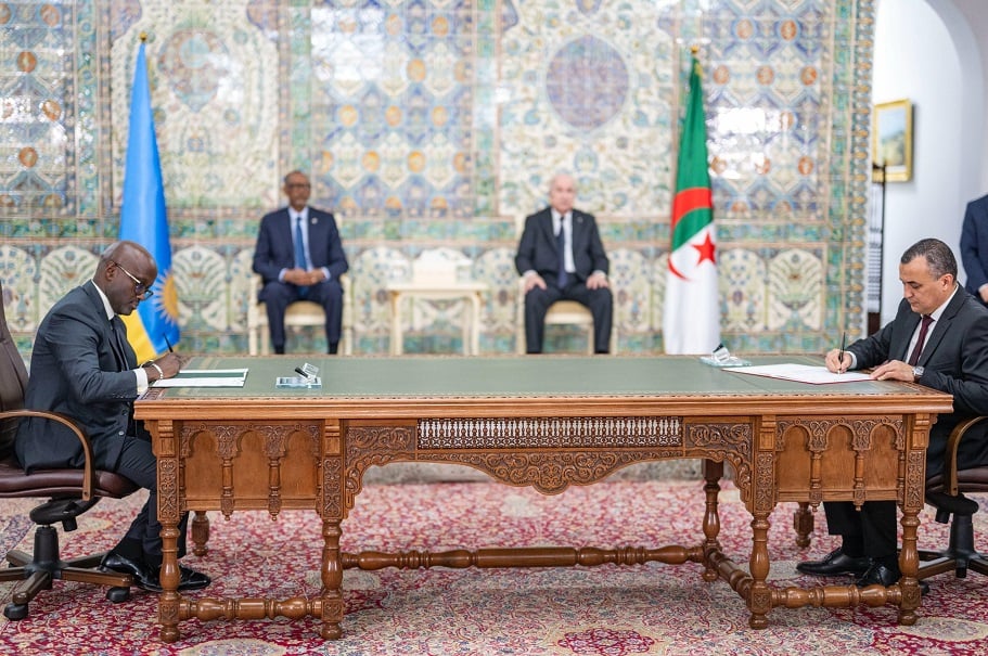 U Rwanda na Algeria byasinyanye amasezerano mu nzego zitandukanye