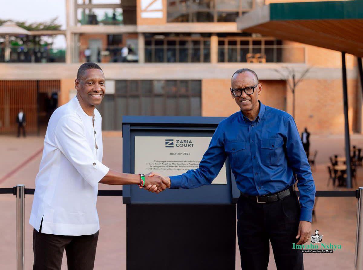 Perezida Kagame na Masai Ujiri bafunguye “Zaria Court Kigali” yuzuye itwaye miliyoni 25$ (Amafoto)
