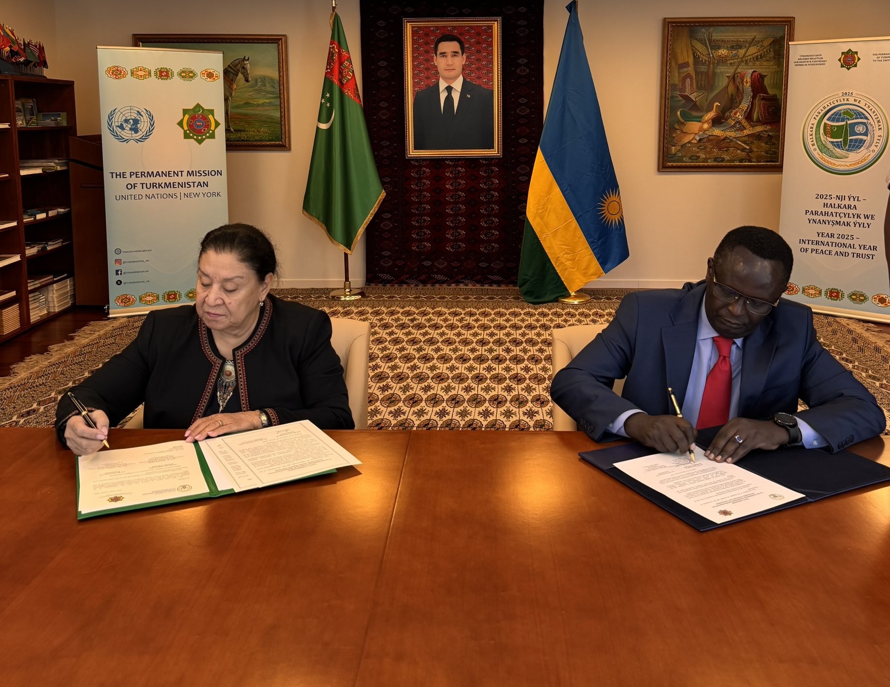 U Rwanda na Turkmenistan byatangije umubano mu bya dipolomasi 