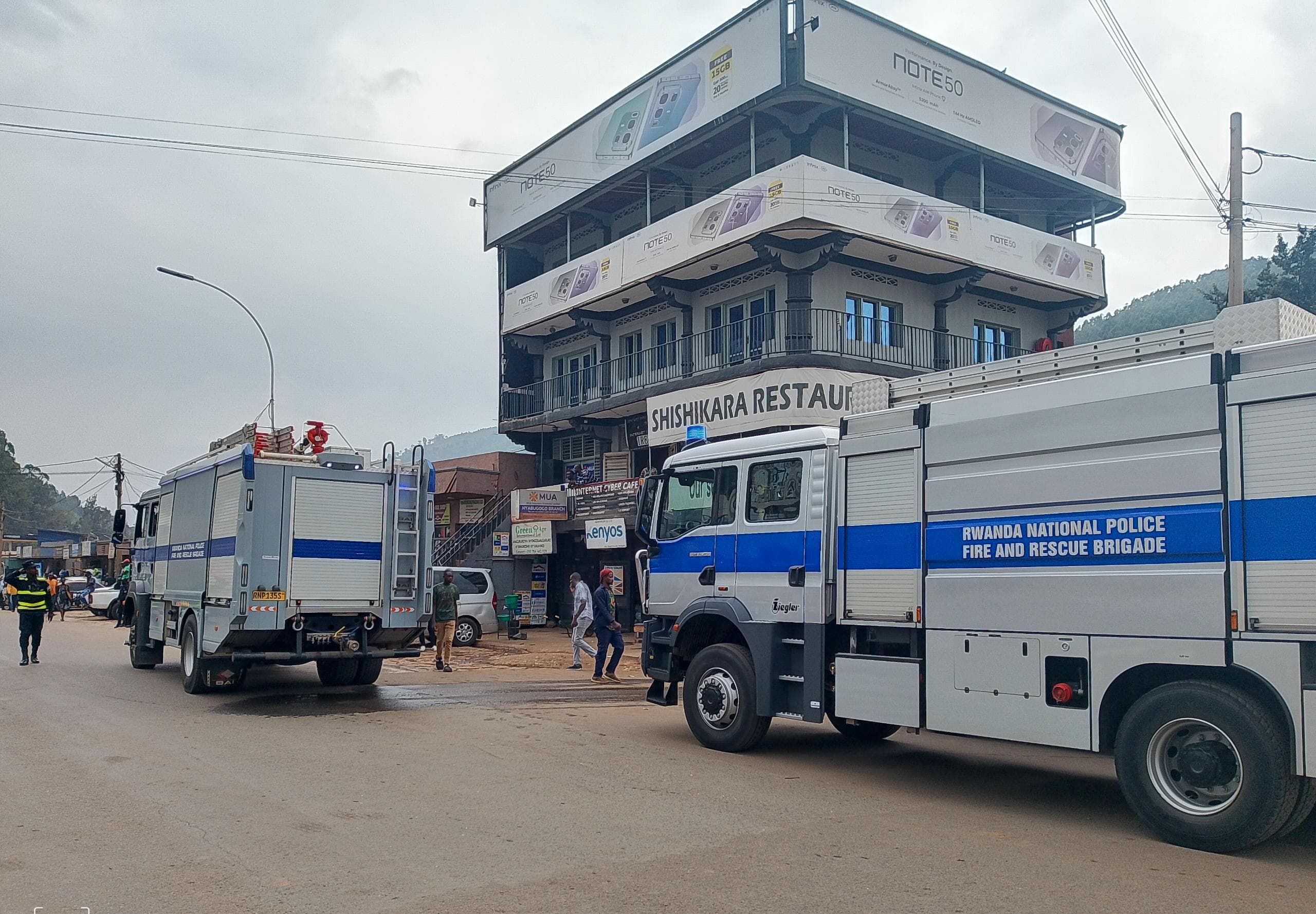 Nyabugogo: Inzu y’ubucuruzi yibasiwe n’inkongi y’umuriro Polisi ihita ihagoboka