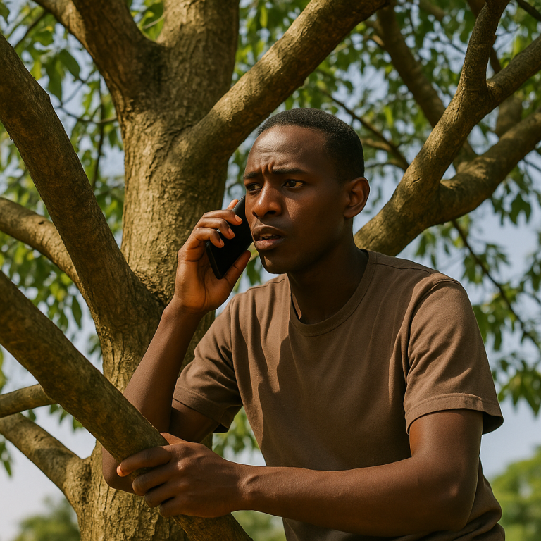 Musanze: Mu nkengero z’umujyi burira ibiti ngo babone ihuzanzira rya telefone
