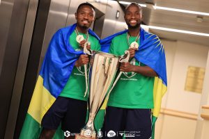 Al Ahly Tripoli ya Manzi na Bizimana yegukanye igikombe cya Shampiyona cya 14 (Amafoto)