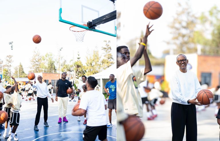 Kigali ni iwanyu- Perezida Kagame abwira Masai Ujiri na Kawhi Leonard