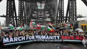 Australia: Abantu ibihumbi bigaragambije bamagana intambara ya Isiraheli muri Gaza